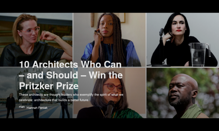 2023普利茲克獎已揭曉：十位能夠且應該贏得普利茲克獎的建筑師